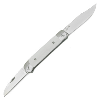Нож складной ТДК "Lord" 2 клинка, белый